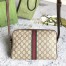 Gucci Ophidia Small Shoulder Bag in Beige GG Supreme Canvas