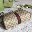 Gucci Ophidia Small Shoulder Bag in Beige GG Supreme Canvas
