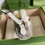 Gucci Ophidia Mini Camera Bag in Canvas with White Leather Trim