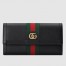 Gucci Ophidia Continental Wallet in Black Leather