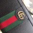 Gucci Ophidia Zip Around Wallet in Black Leather