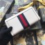 Gucci Ophidia Zip Around Wallet in White Leather