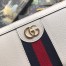 Gucci Ophidia Zip Around Wallet in White Leather