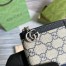 Gucci Ophidia Zip Around Wallet in Blue GG Supreme Canvas