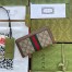 Gucci Ophidia Zip Around Wallet in Beige Canvas with Brown Leather
