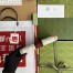 Gucci Ophidia Zip Around Wallet in White GG Supreme Canvas