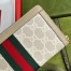 Gucci Ophidia Zip Around Wallet in White GG Supreme Canvas
