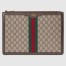 Gucci Ophidia GG Portfolio Pouch in Beige GG Supreme Canvas