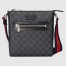 Gucci Small Messenger Bag in Black GG Supreme Canvas
