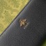 Gucci Zip Around Wallet in Black Leather with Bee
