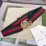Gucci Web Elastic Belt with Torchon Double G Buckle