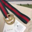 Gucci Web Elastic Belt with Torchon Double G Buckle