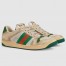 Gucci Men's Screener Sneakers in Distressed Leather