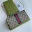 Gucci Ophidia Chain Wallet in Beige GG Supreme Canvas