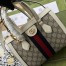 Gucci Ophidia Small Tote Bag in GG Canvas with White Leather
