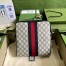 Gucci Ophidia Small Messenger Bag in Blue GG Supreme Canvas