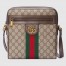 Gucci Ophidia Small Messenger Bag in Beige GG Supreme Canvas