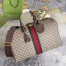 Gucci Savoy Medium Duffle Bag in Beige GG Supreme Canvas