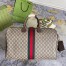 Gucci Savoy Medium Duffle Bag in Beige GG Supreme Canvas