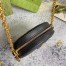 Gucci Ophidia GG Mini Round Shoulder Bag in Black Leather