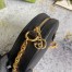 Gucci Ophidia GG Mini Round Shoulder Bag in Black Leather