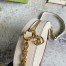 Gucci Ophidia GG Mini Round Shoulder Bag in White Leather