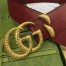 Gucci Snake G Buckle Belt 50MM in Burgundy Leather 