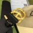 Gucci Snake G Buckle Belt 50MM in Black Leather