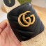 Gucci Espadrilles Slides in Black Matelasse Leather with Double G