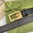 Gucci Black Leather Reversible 38MM Belt with Square G Buckle
