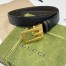 Gucci Black Leather Reversible 38MM Belt with Square G Buckle