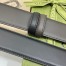 Gucci Black Leather Reversible 38MM Belt with Square G Buckle