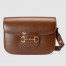 Gucci Horsebit 1955 Shoulder Bag in Brown Calfskin