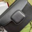 Gucci Horsebit 1955 Shoulder Bag in Black Calfskin