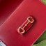 Gucci Horsebit 1955 Shoulder Bag in Red Calfskin