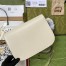 Gucci Horsebit 1955 Shoulder Bag in White Calfskin