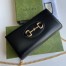 Gucci Horsebit 1955 Chain Wallet in Black Calfskin