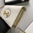 Gucci Horsebit 1955 Chain Wallet in White Calfskin