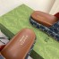 Gucci Platform Slide Sandals in Blue GG Denim
