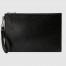 Gucci Portfolios Pouch in Black GG Embossed Leather