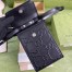 Gucci Mini Messenger Bag In Black GG Embossed Leather
