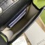 Gucci Mini Messenger Bag In Black GG Embossed Leather
