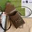 Gucci Horsebit 1955 Mini Bag in Brown Calfskin