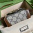 Gucci Horsebit 1955 Mini Bag in GG Canvas with Brown Leather
