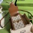 Gucci Horsebit 1955 Mini Bag in GG Canvas with Brown Leather