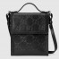 Gucci Messengers Bag in Black GG Embossed Leather