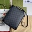 Gucci Trunks Messenger Bag In Black GG Supreme Canvas