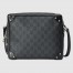 Gucci Trunks Messenger Bag In Black GG Supreme Canvas