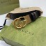 Gucci GG Marmont Reversible Belt 38MM in Black/Brown Leather