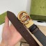 Gucci GG Marmont Reversible Belt 38MM in Black/Brown Leather
